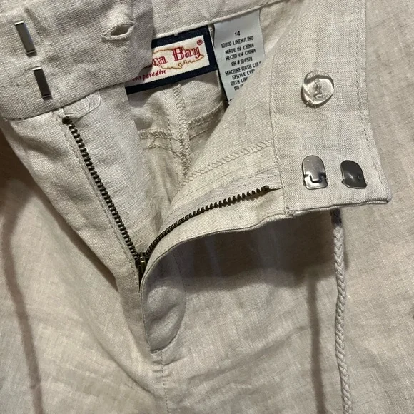 Jamaica Bay Women's Cream Cropped Pants - Picture 3 of 4